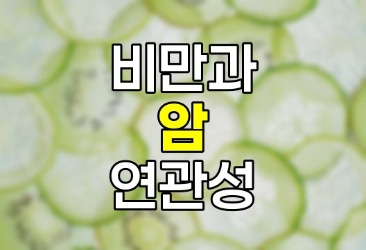 비만과 암 발병률의 숨겨진 연관성