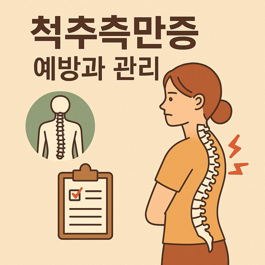 중년 척추측만증 예방과 관리