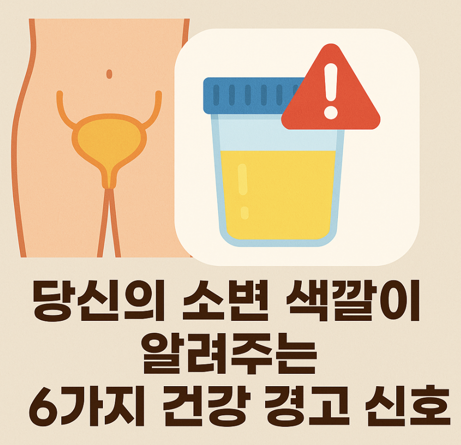 당신의 소변 색깔이 알려주는 6가지 건강 경고 신호