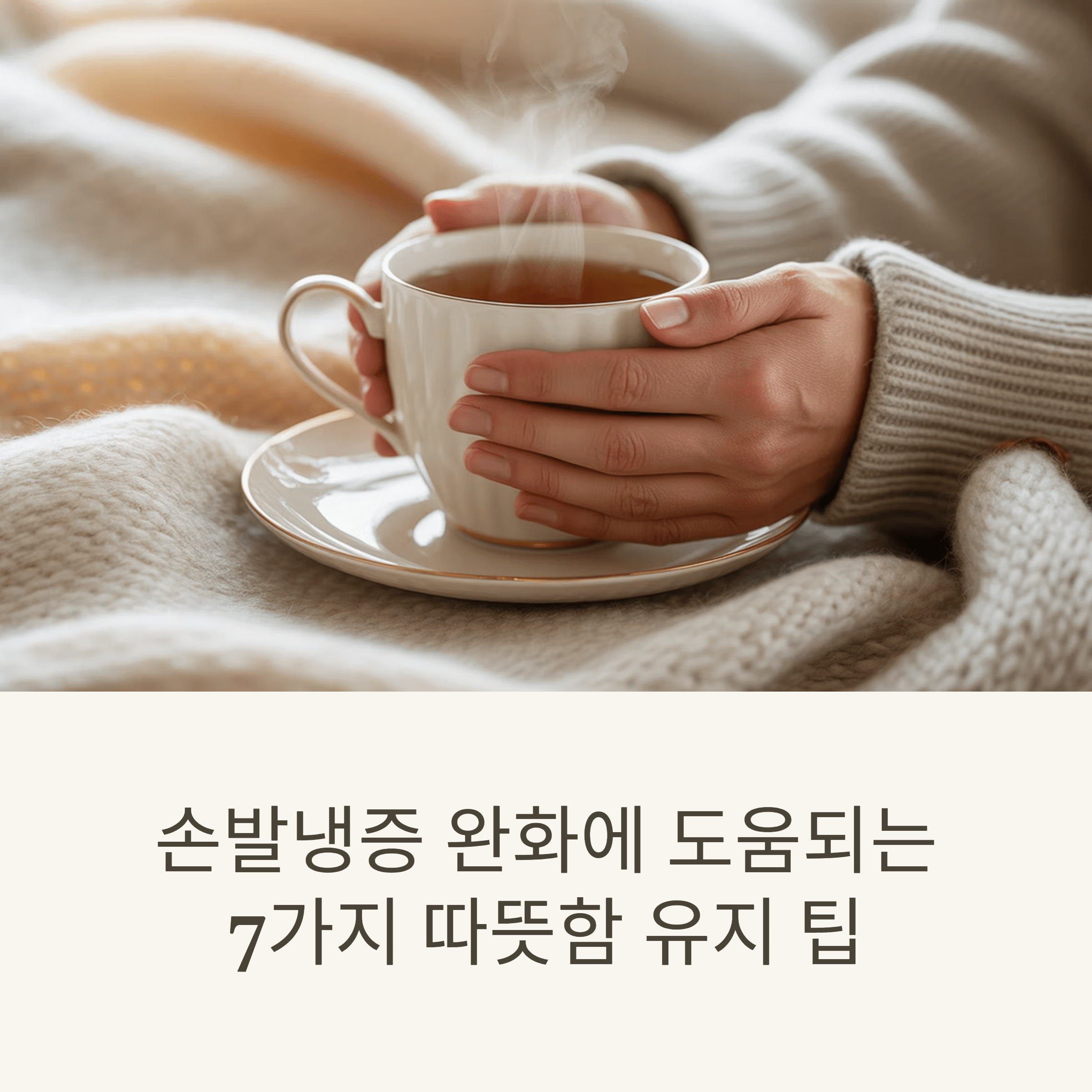 손발냉증 완화에 도움되는 7가지 따뜻함 유지 팁