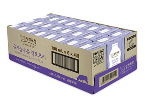 상하목장 유기농우유 락토프리