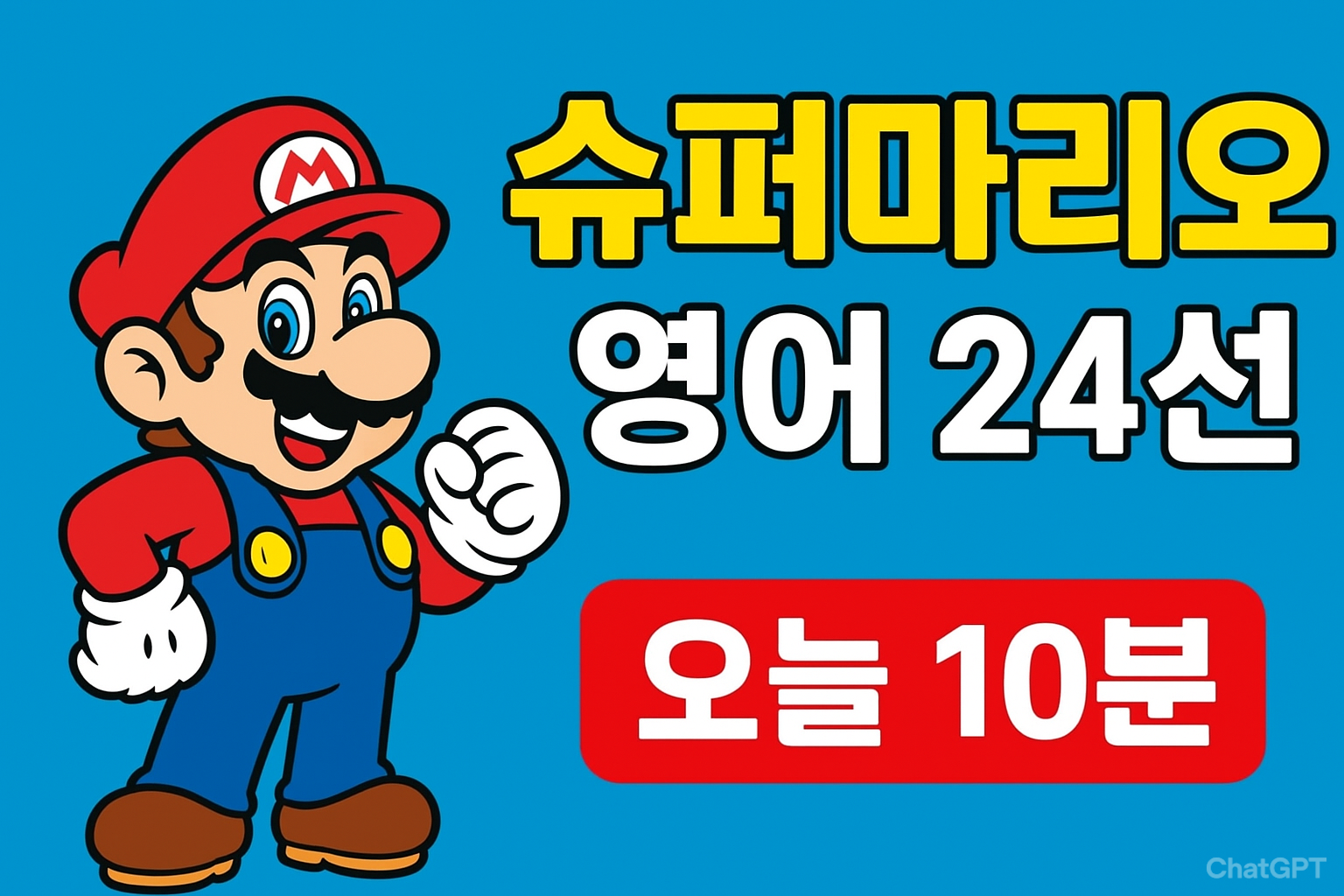 슈퍼마리오 영어 추천 24 요약 카드(리스트 2개 선택&middot;10분 실행)