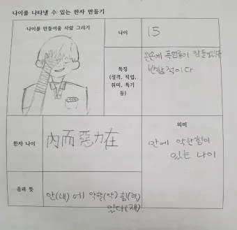 한자 파자 놀이 방법 파자 획수 부수_8