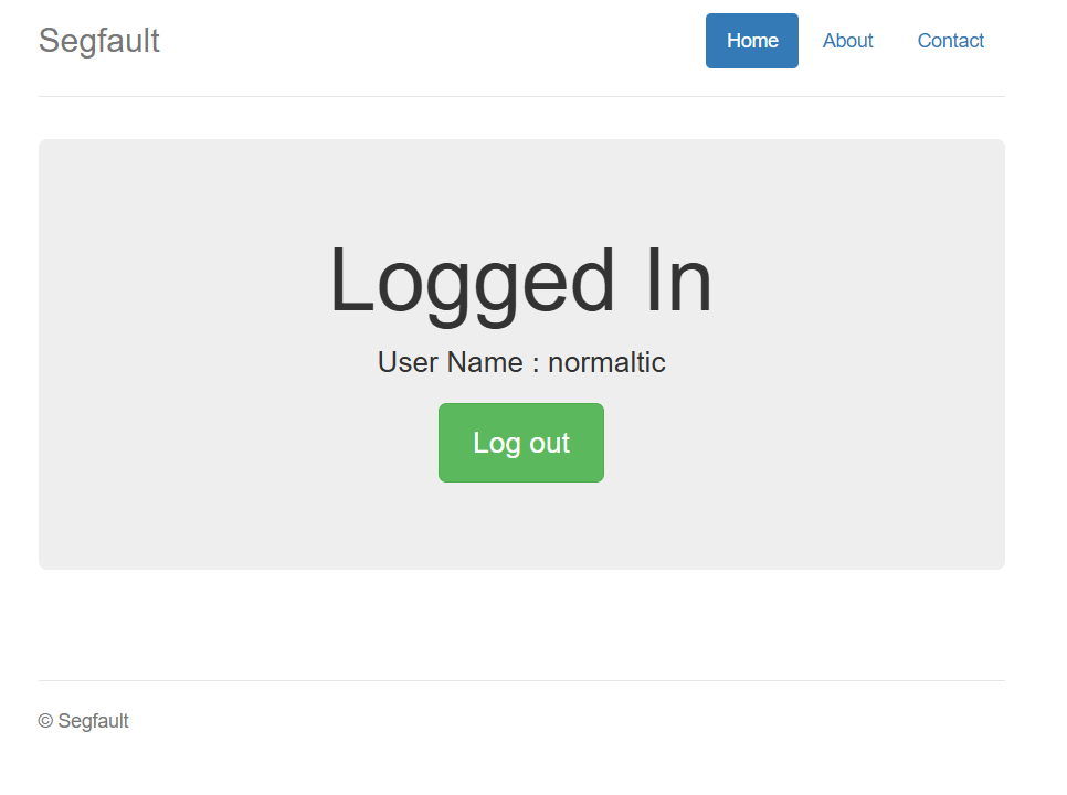 "normaltic" 로그인