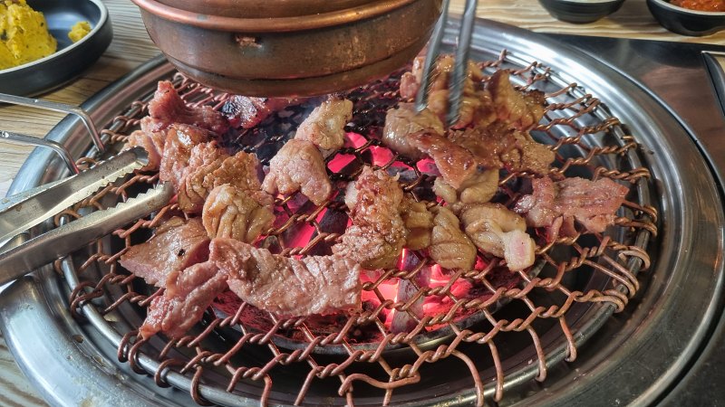 구워지는 고기