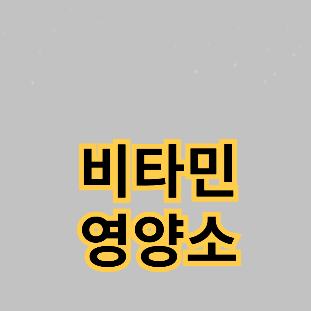 비타민과 영양소: 건강한 생활을 위한 필수 정보