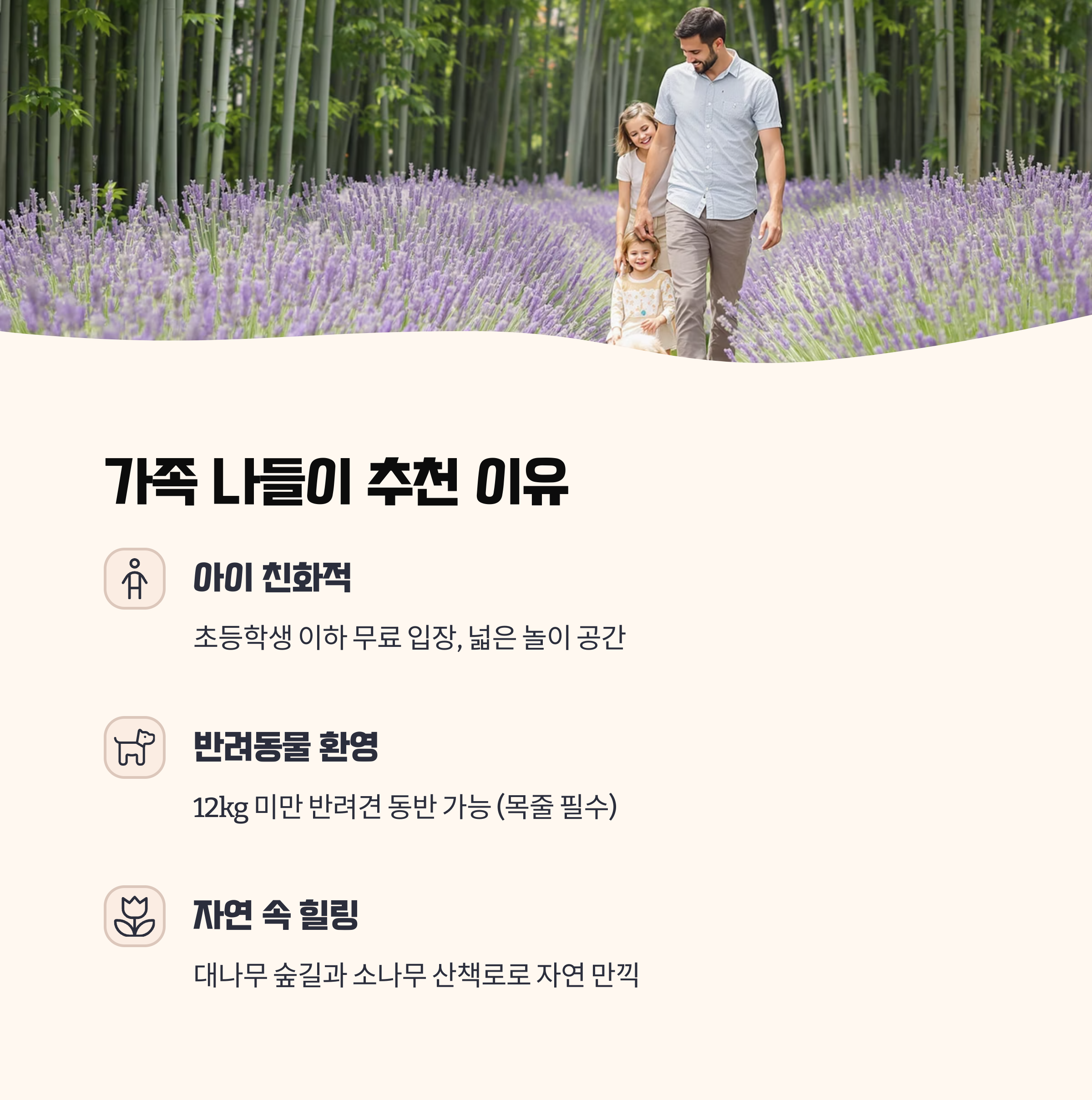 가족 나들이 추천 이유