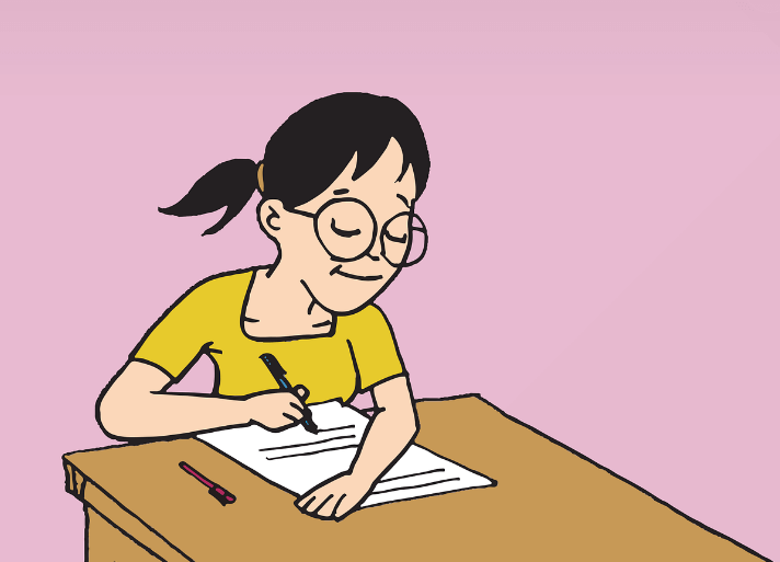 시험 치는 학생