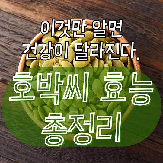 호박씨 효능