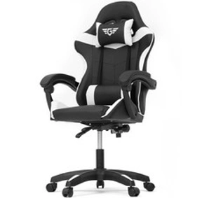 코멧 컴퓨터 게이밍 의자, 블랙 화이트