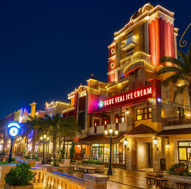 일본 오키나와 미하마 아메리칸 빌리지 야경