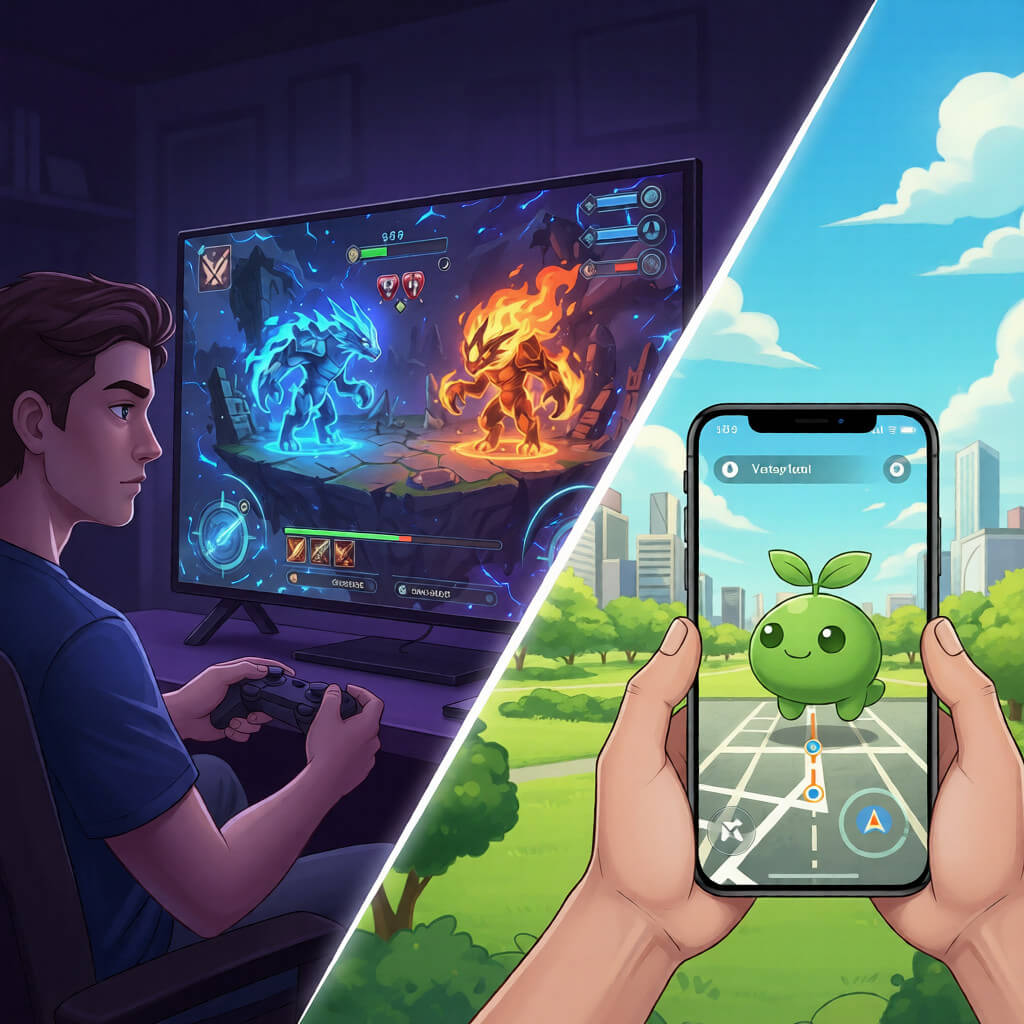 본가 포켓몬과 포켓몬고 차이 비교 총정리