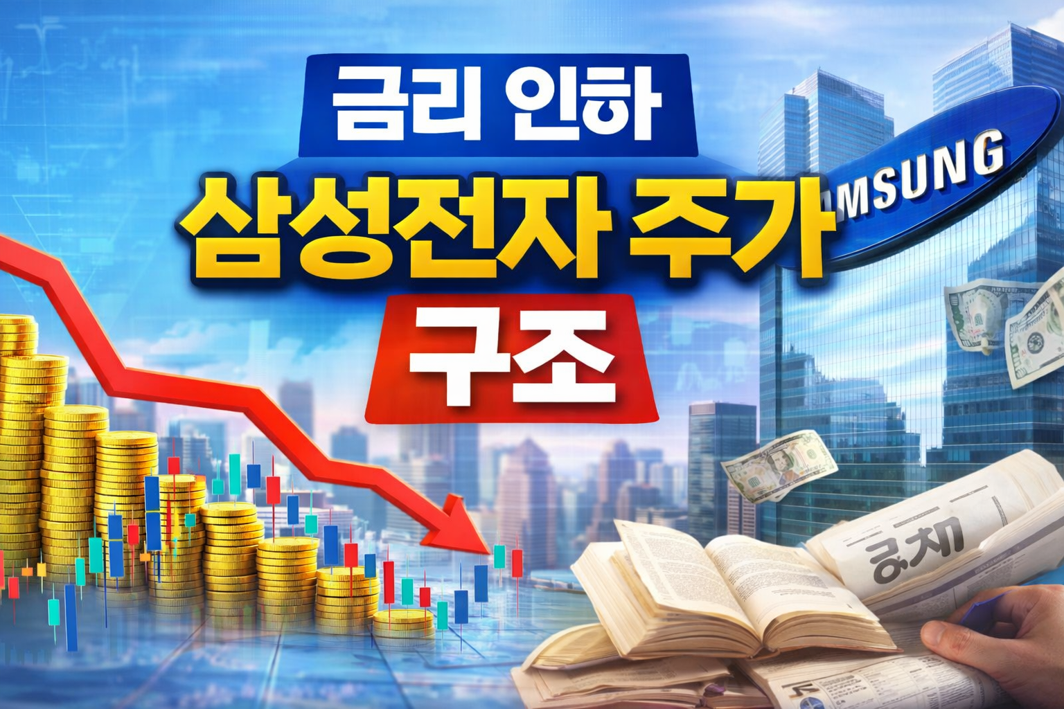금리 인하가 삼성전자 주가에 미치는 영향 구조 관련 이미지