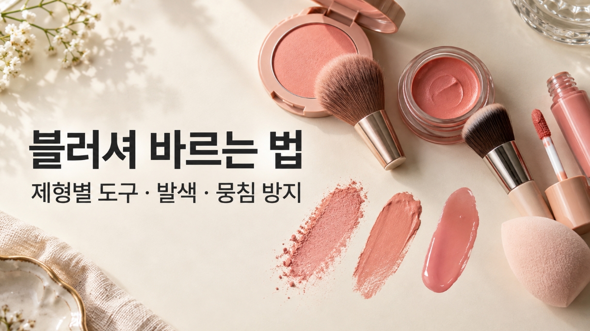 블러셔 바르는 법 사진