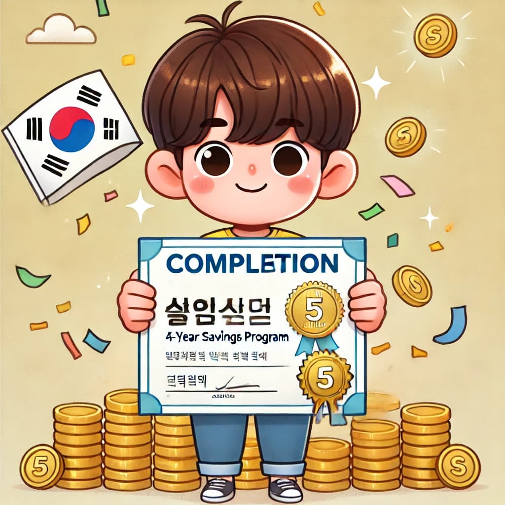 청년도약계좌 5년 만기로 큰 돈을 받은 청년의 모습