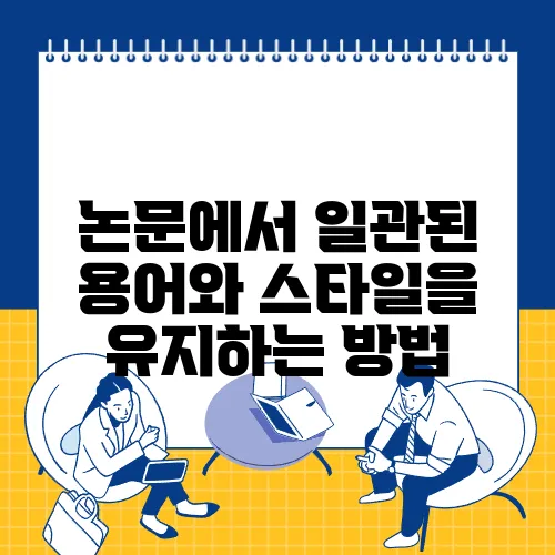 논문에서 일관된 용어와 스타일을 유지하는 방법