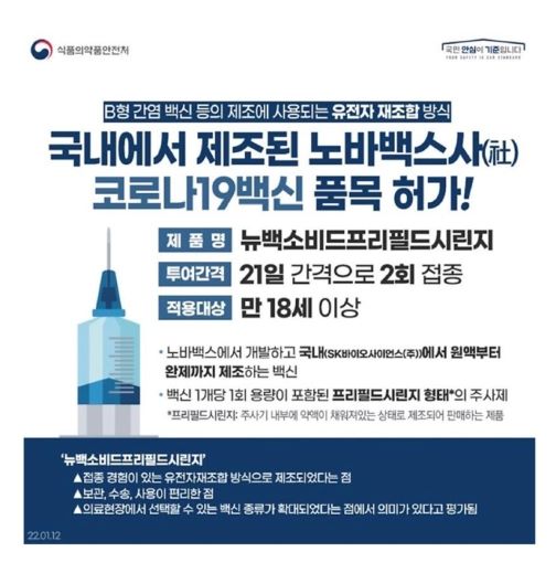 '뉴백소비드프리필드시린지' 노바백스의 야심찬 코로나19 백신 