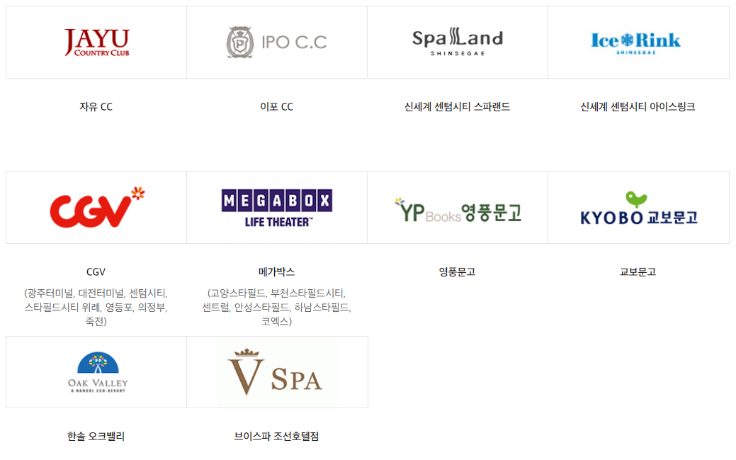 신세계 상품권 사용처