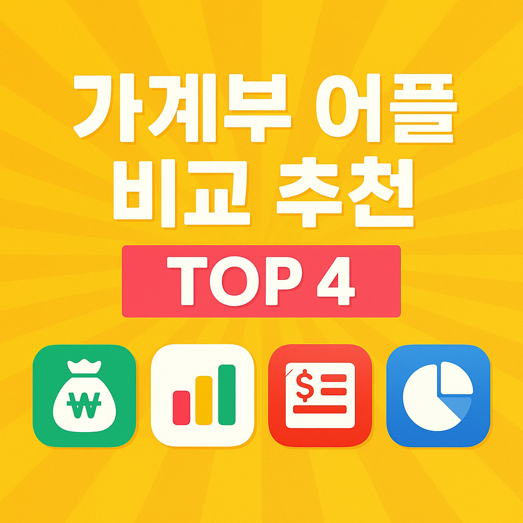가계부 어플 비교 추천 TOP4