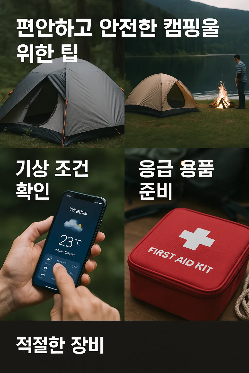 캠핑 팁 관련 사진