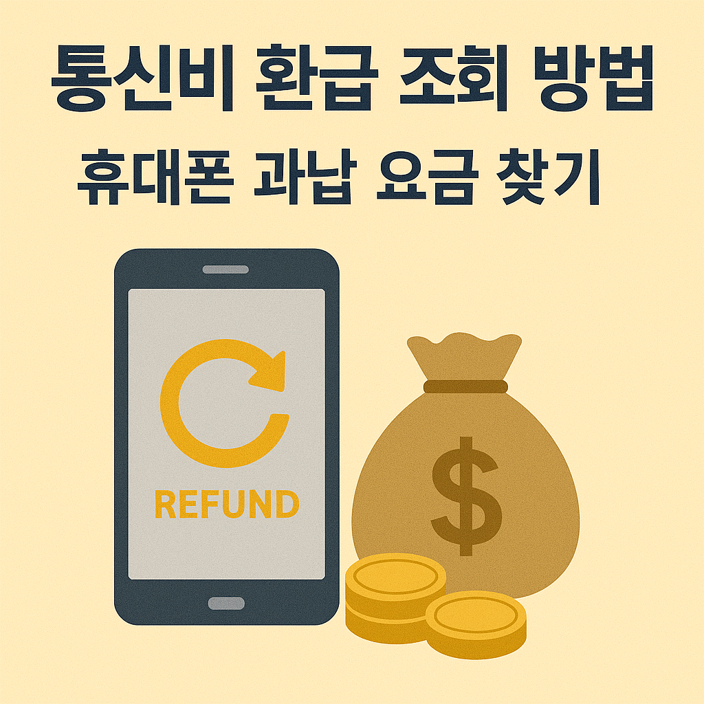 숨은 돈 찾기 시리즈 11편｜통신비 환급 조회 방법, 휴대폰 과납 요금 찾기