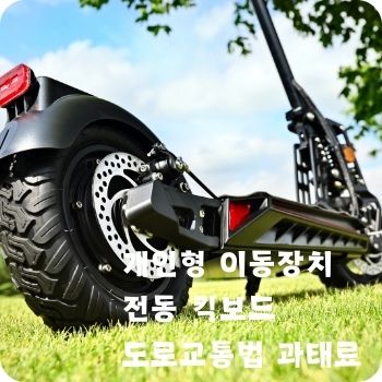 개인형 이동장치 전동 킥보드 도로교통법 과태료