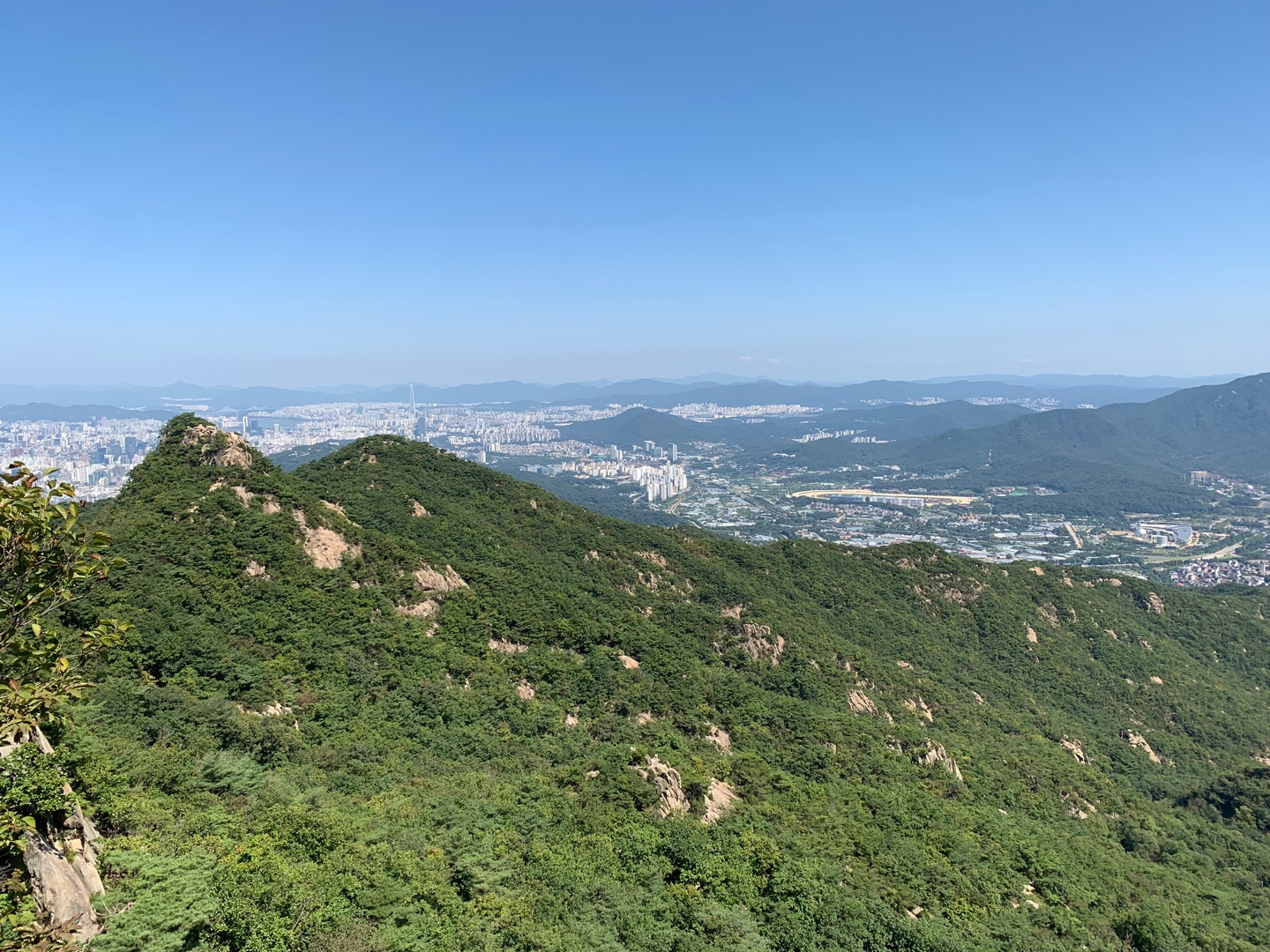 관악산에서 보는 서울 풍경