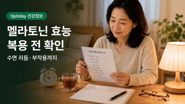 멜라토닌 효능 썸네일
