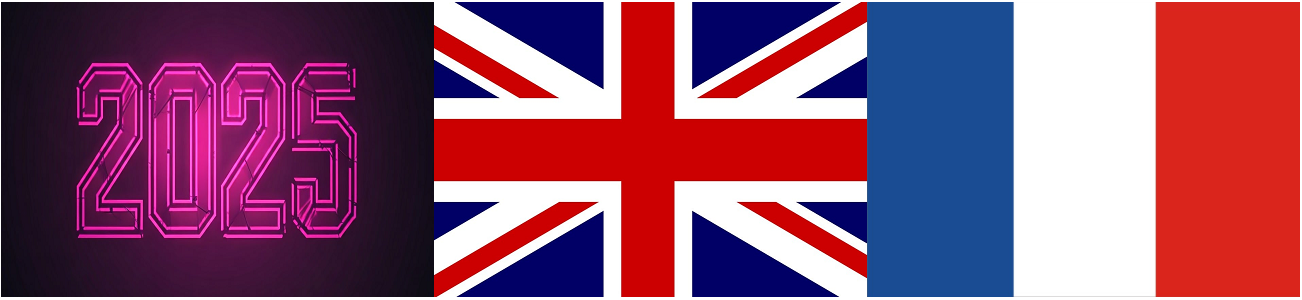 2025년 이미지와 영국, 런던의 국기
