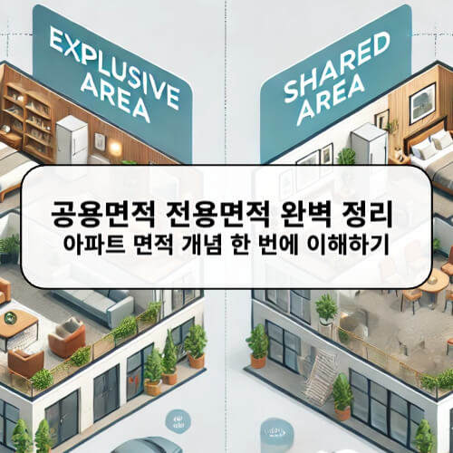 공용면적 전용면적 완벽 정리 아파트 면적 개념 한 번에 이해하기