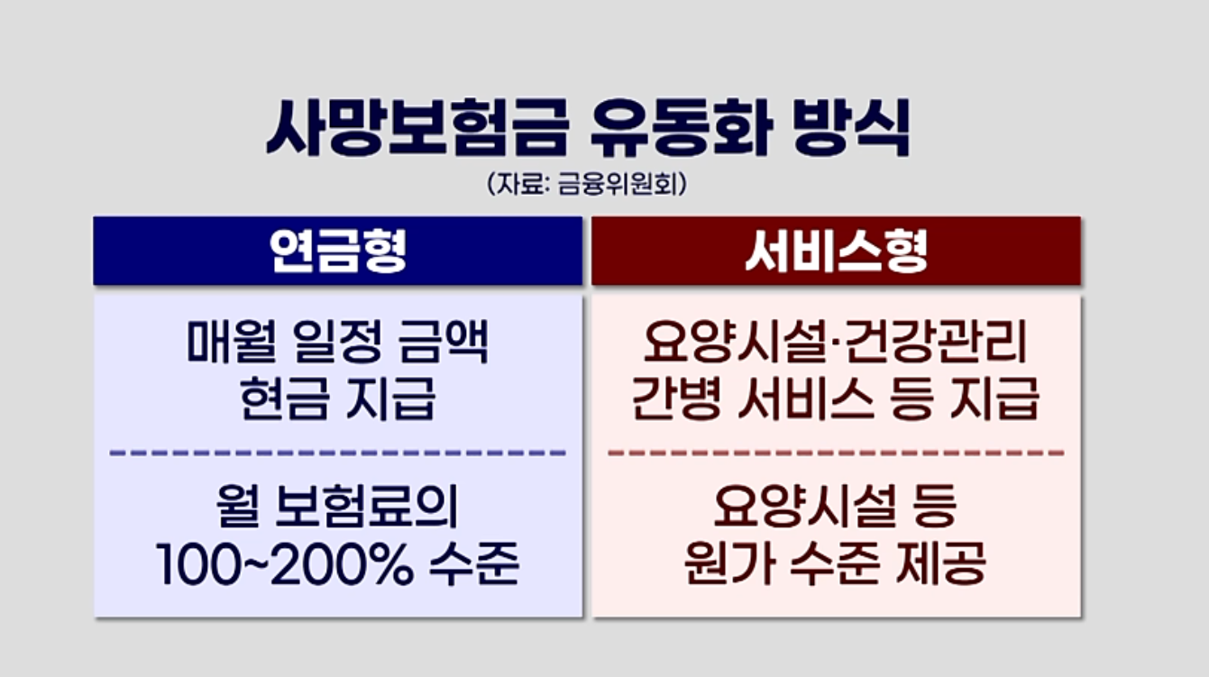 사망보험금 유동화 방식 - 사진
