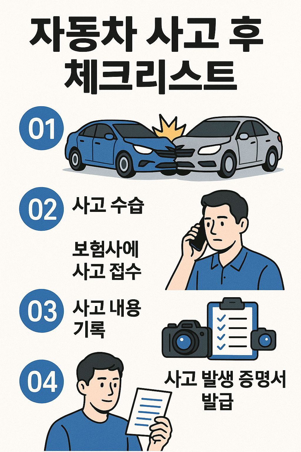 차량 사고 후 점검해야 할 항목