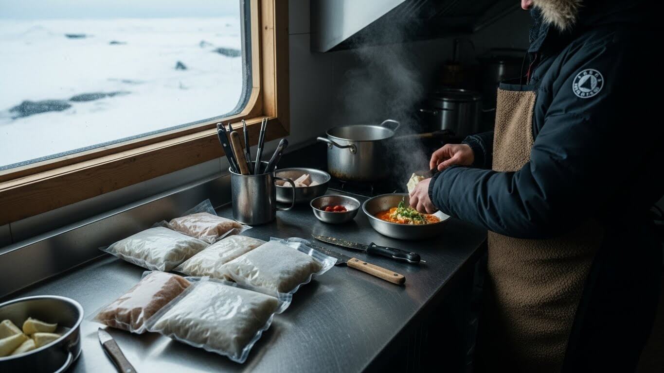 '남극 기지에선 음식은 어떻게 조리할까?' 관련 사진
