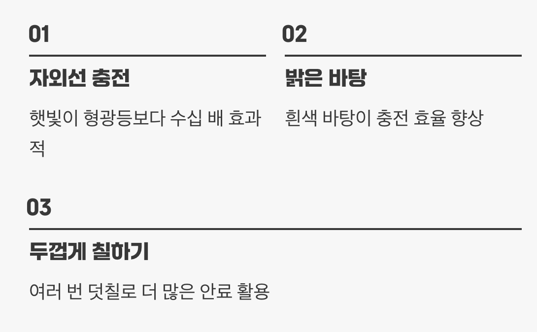 더 밝고 오래 빛나게 하는 꿀팁