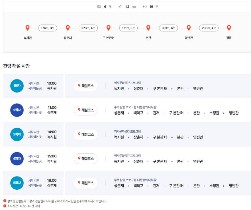 역사 문화 공간 코스