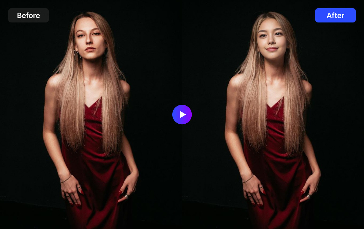 簡単なイメージアップデート、「モデル顔変更」機能