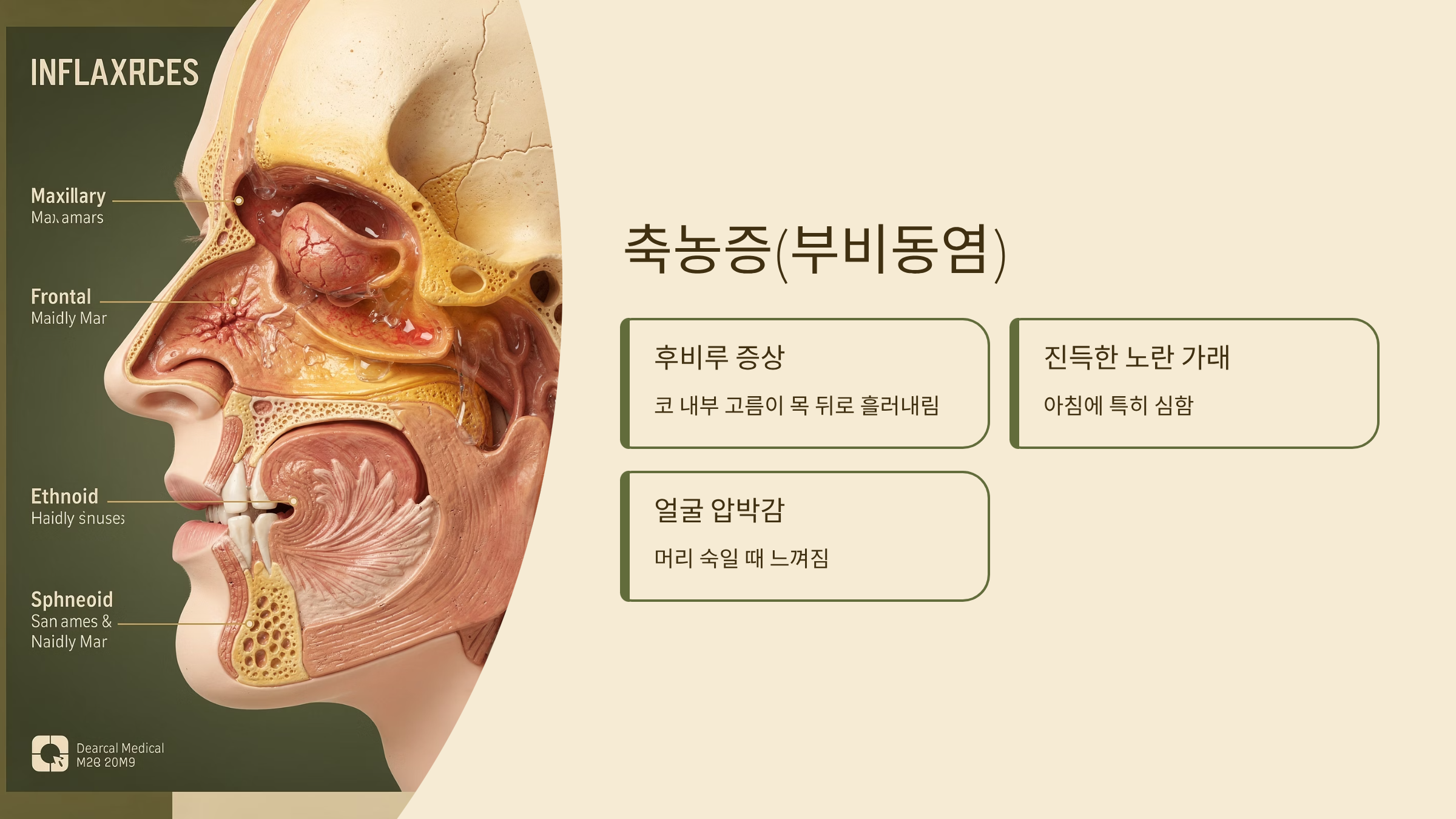 가래가 생기는 원인 축농증