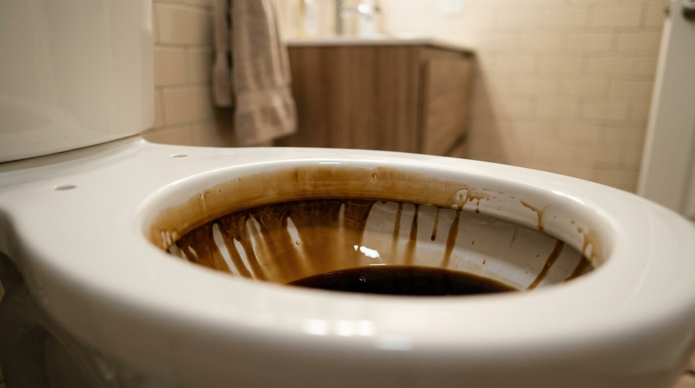 콜라 변기 림 부어두기 물때 제거 청소 방법