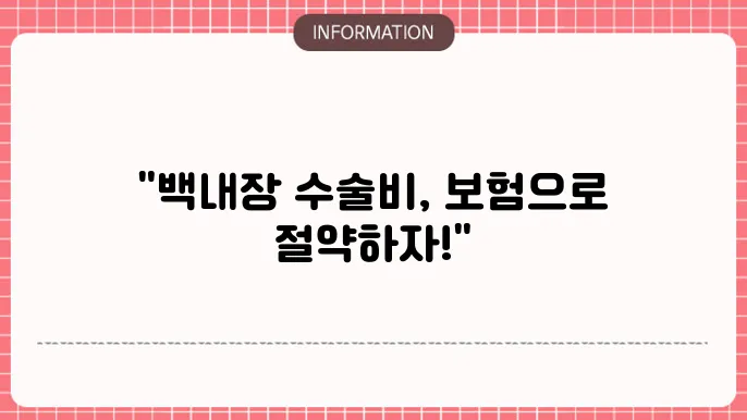 백내장 수술비 보험: 비용 지원 활용법