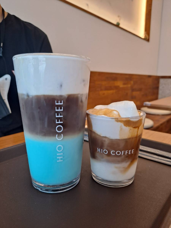 바다소금라떼와 하이슈페너 비주얼