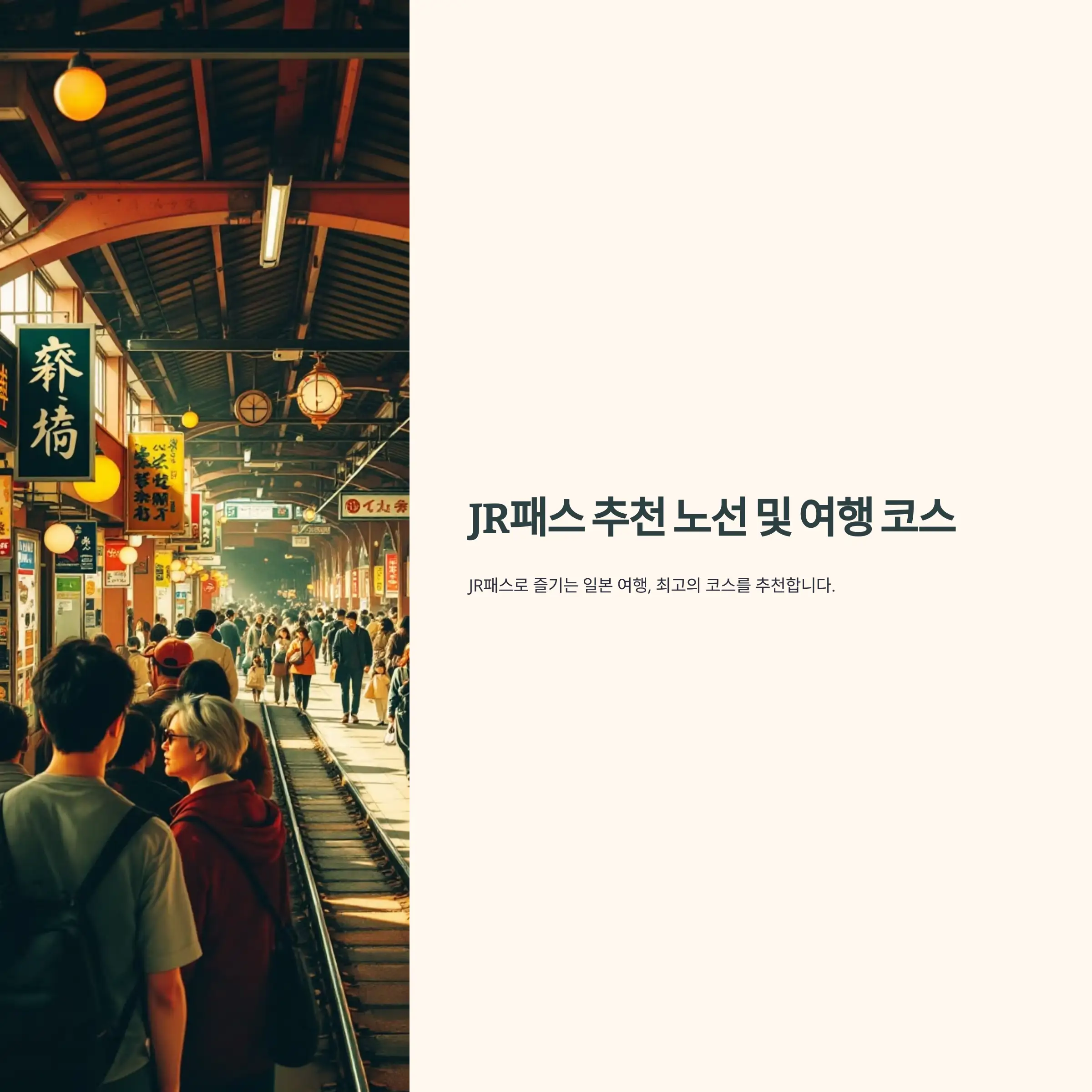 JR패스 추천 코스