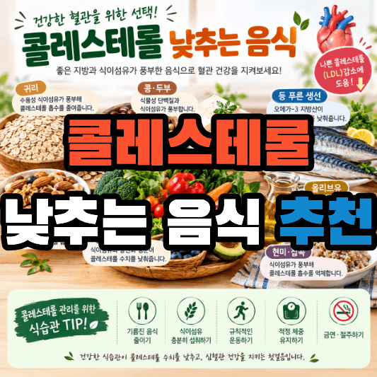 콜레스테롤 낮추는 음식