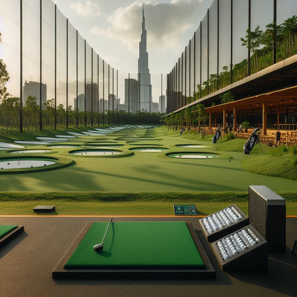 실외골프연습장 배경