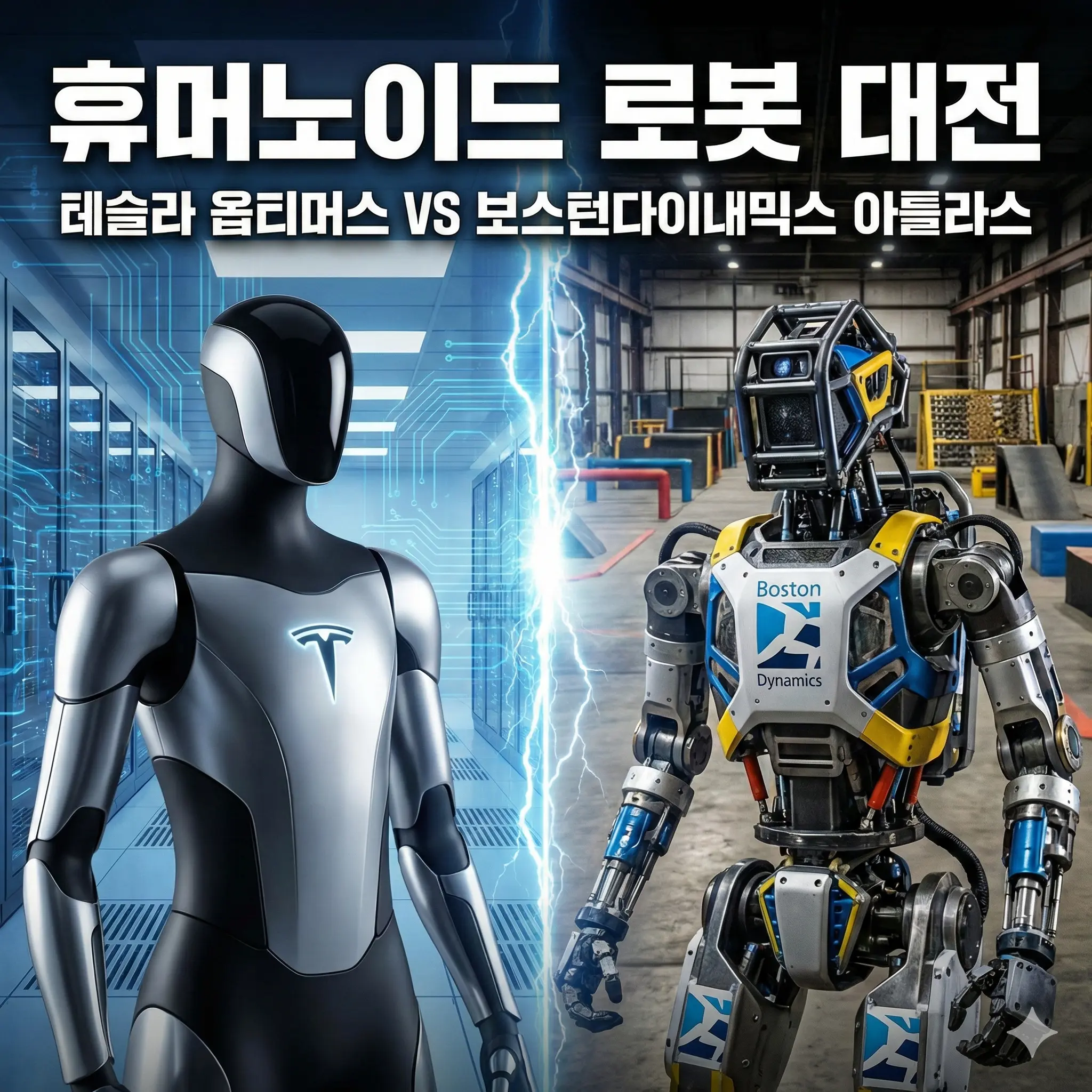 휴머노이드 로봇 대전: 테슬라 옵티머스 vs 보스턴다이내믹스 아틀라스 비교