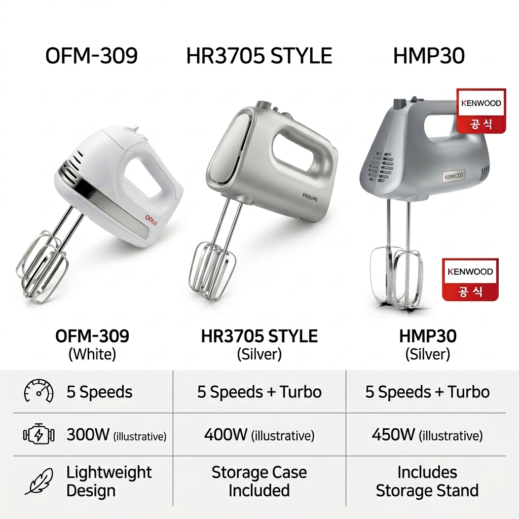 핸드믹서 고르는법 오펠 OFM-309 실사용 후기