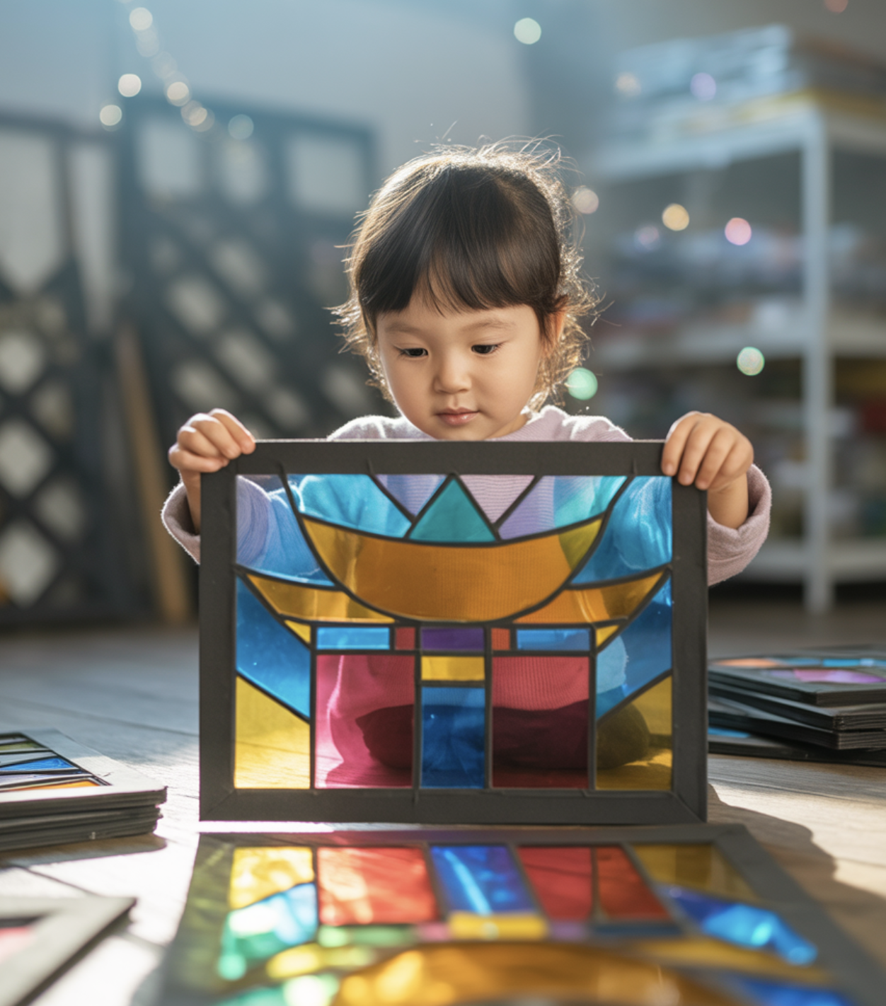 햇살을 담은 보석, 스테인드글라스 만들기