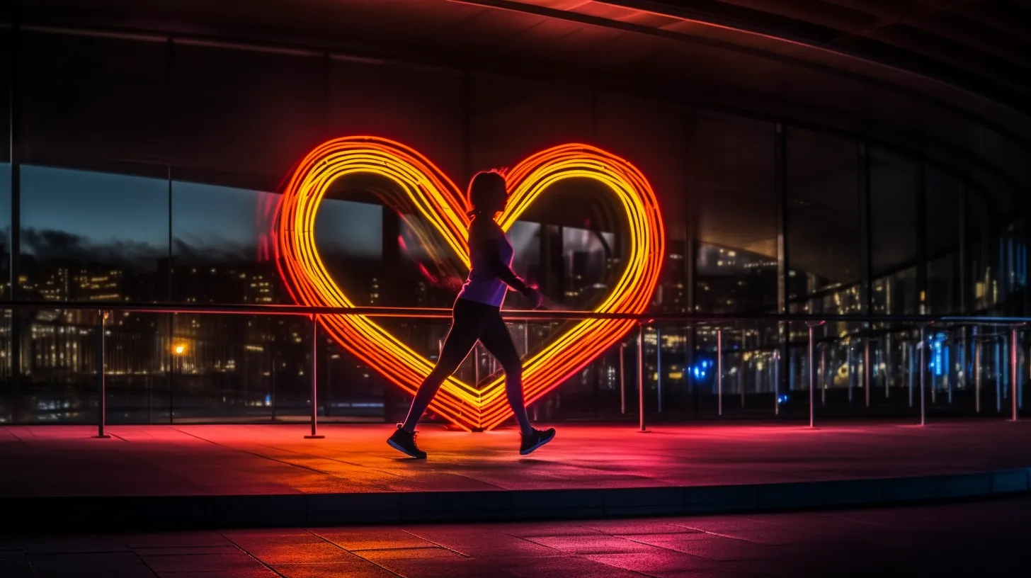 운동하는 여성의 모습