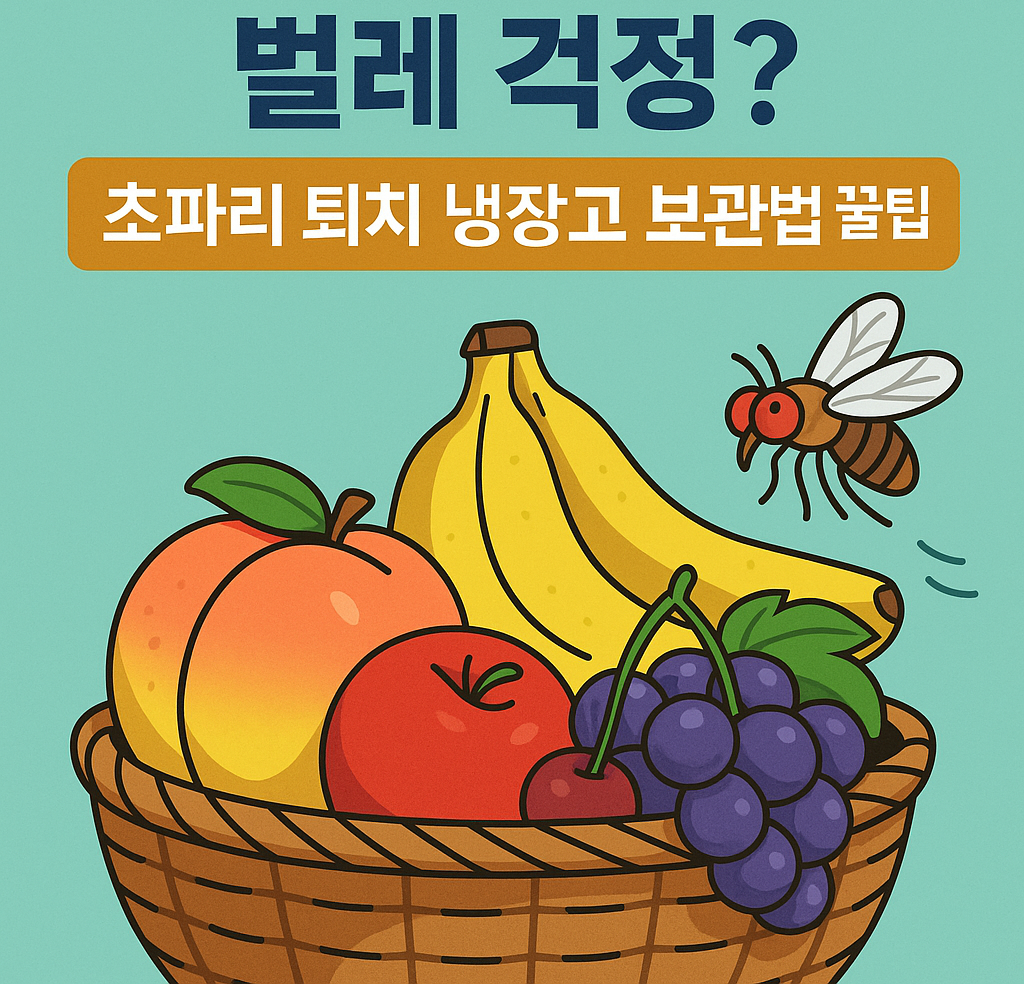 여름 과일과 초파리 고민