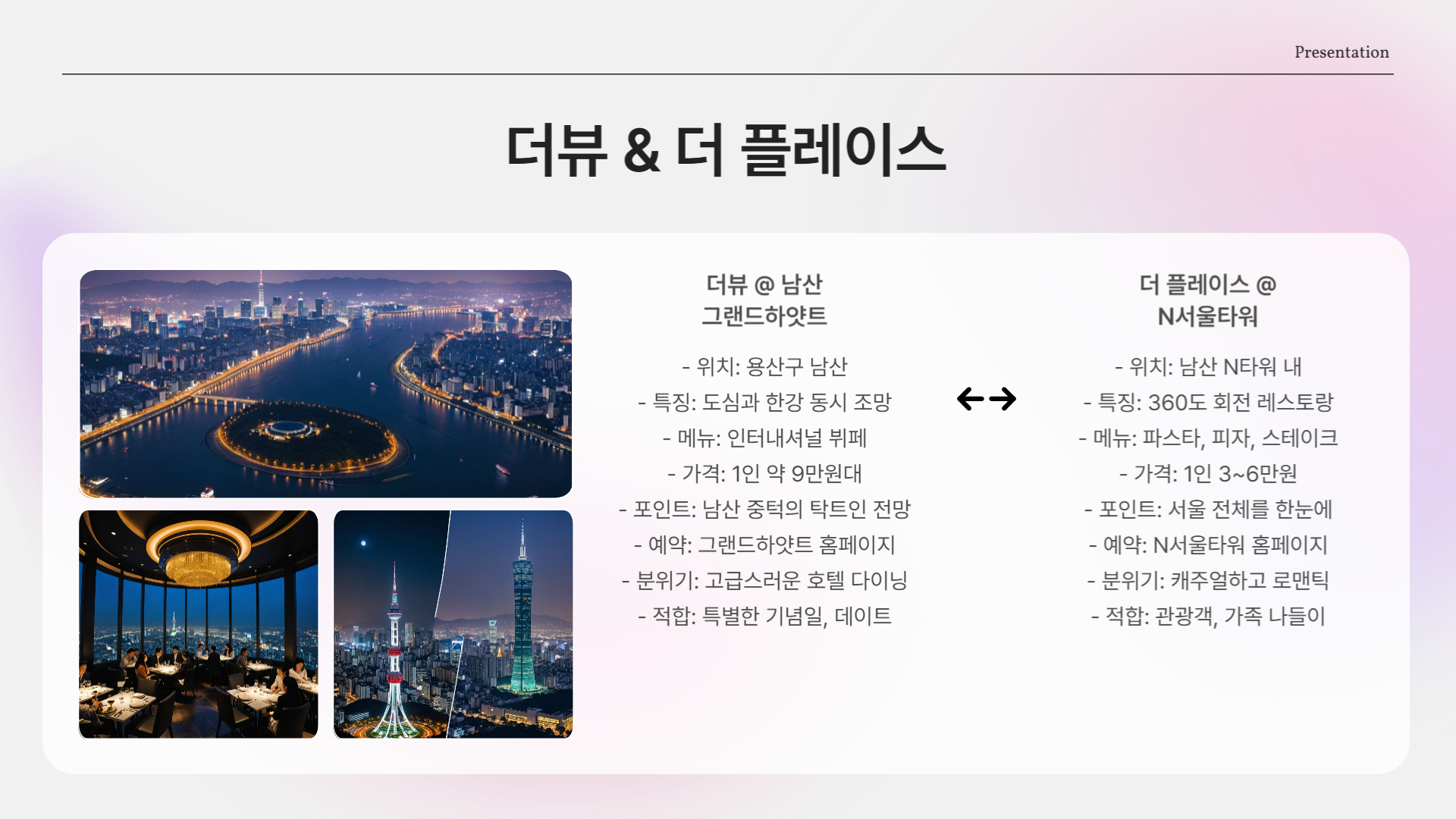 야경 맛집 찾고 있다면? 서울에 이런 곳이 있습니다