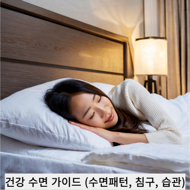 건강 수면 가이드 (수면패턴, 침구, 습관)
